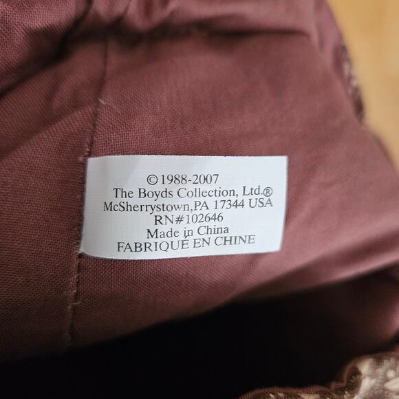 Boyds Bear “The Loyal Order Of Friends Of Boyds” Backpack Purse Bag - Picture 13 of 14